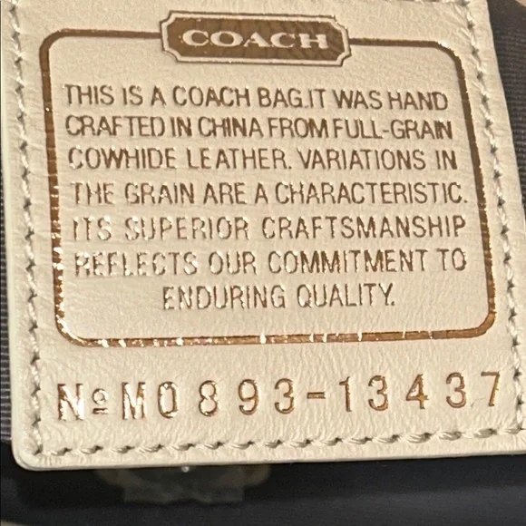 Coach White Leather Bag NWT - Picture 13 of 15